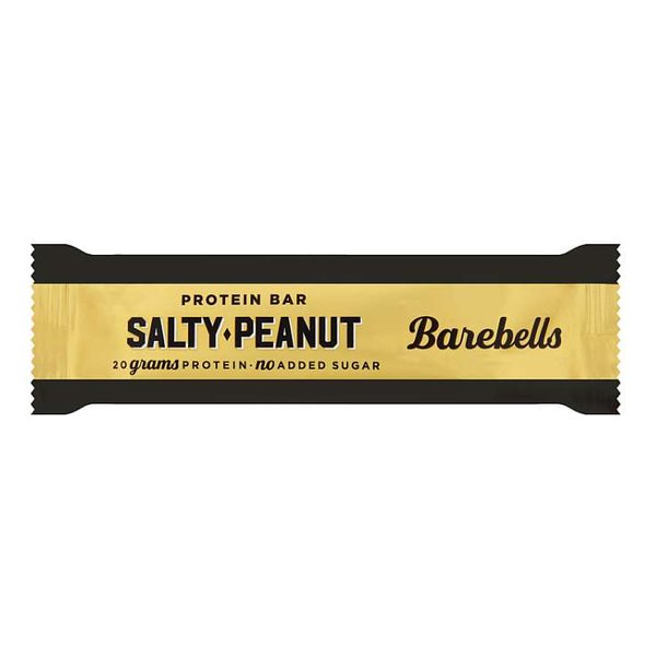 Barebells Salty Peanut protein bar with 20 g protein and no added sugar