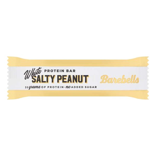 Barebells White Salty Peanut protein bar with 20 g protein and no added sugar