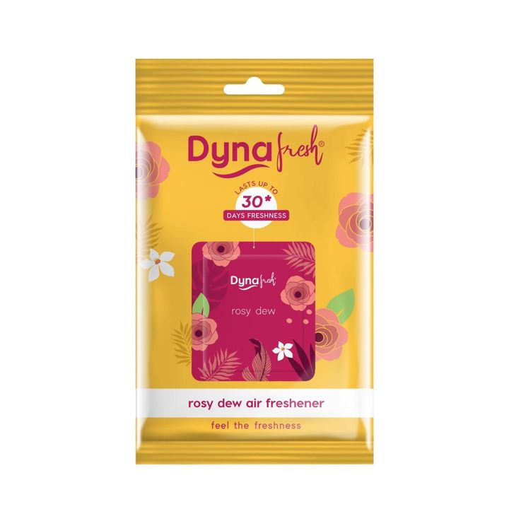 Dynafresh Rosy Dew air freshener single retail pouch