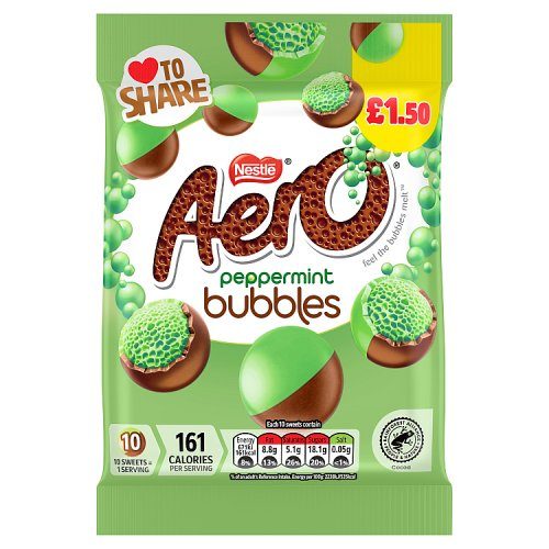 Nestle Aero Peppermint Bubbles chocolate sharing pouch