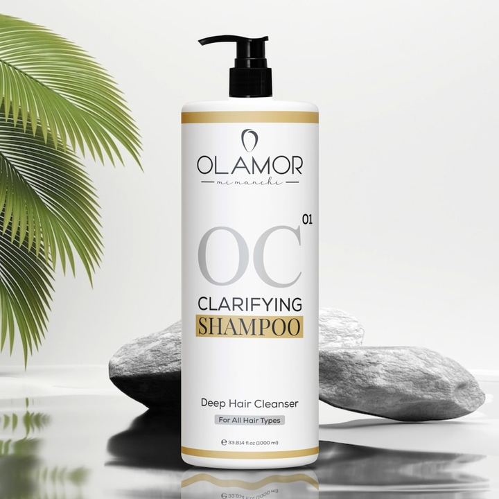 Olamor OC Clarifying Shampoo deep hair cleanser for all hair types, 1000 ml